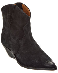 Isabel Marant Dewina Suede Bootie 35 Black