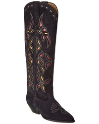 Isabel Marant Denvee Suede Knee-High Boot Brown Multi 36
