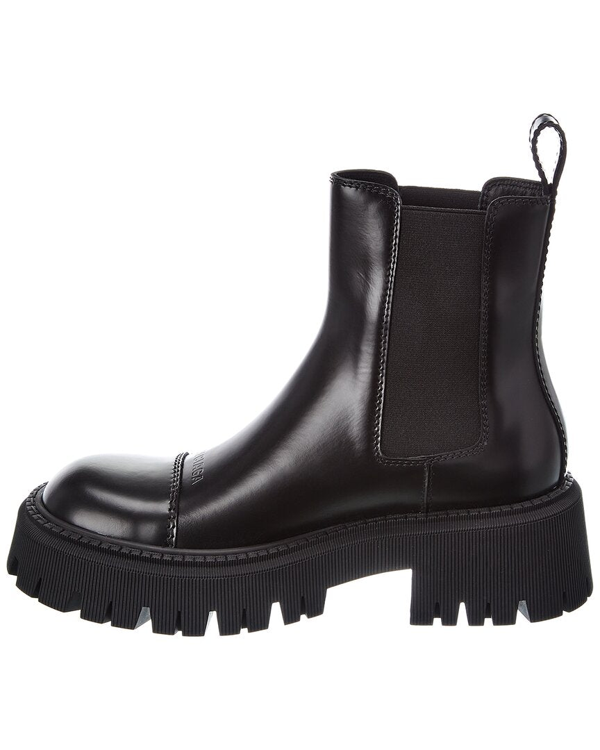 Balenciaga Tractor Leather Bootie