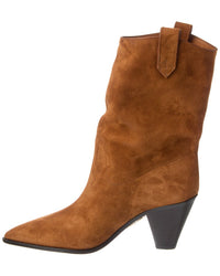 Aquazzura Boogie Suede Cowboy Bootie
