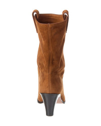 Aquazzura Boogie Suede Cowboy Bootie