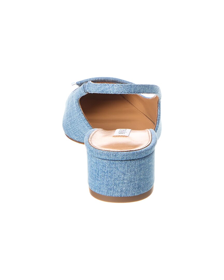 Aquazzura Shibuya 35 Denim Slingback Pump