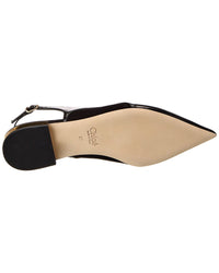 Chloé Saada Leather & Suede Slingback Flat