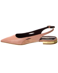 Chloé Saada Leather & Suede Slingback Flat