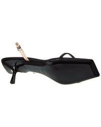 Saint Laurent Jaspe 55 Silk Slingback Sandal