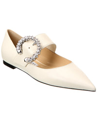 Jimmy Choo Melva Ballet Flat White