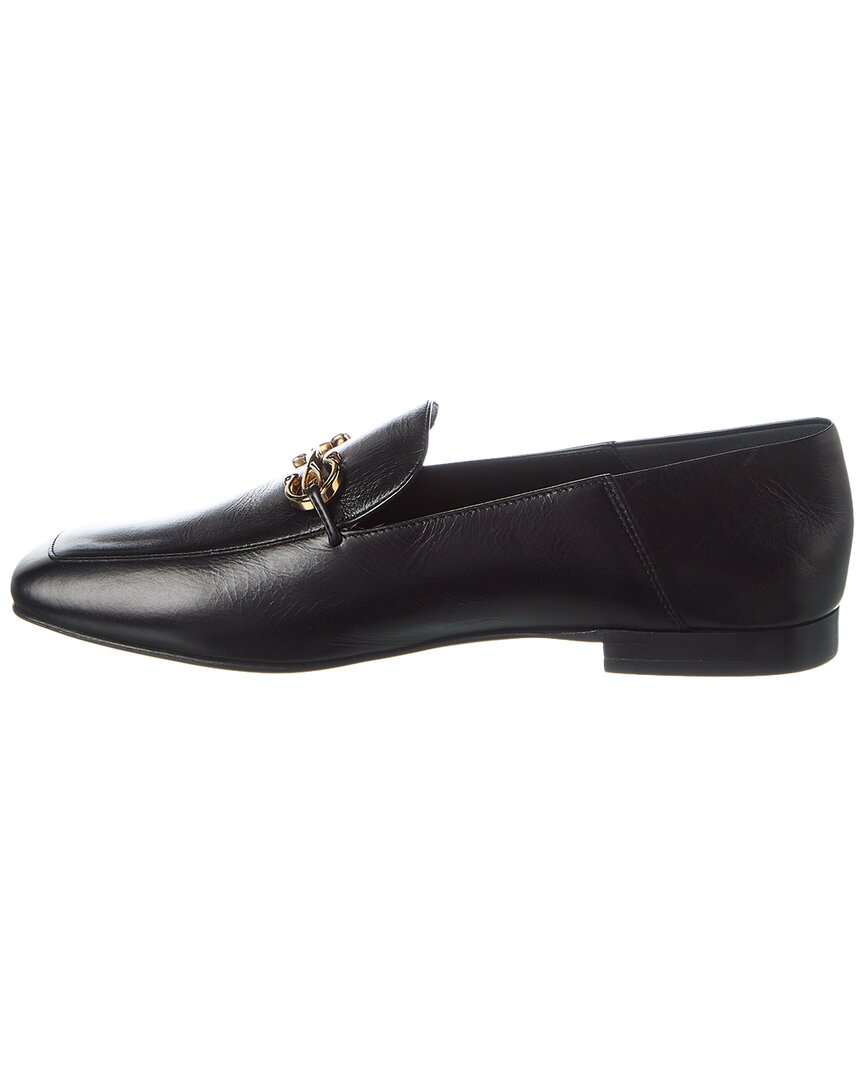 Ferragamo Gancini Ornament Leather Loafer