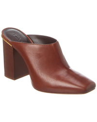 Chloé Ambre Leather Mule Brown Multi