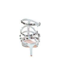 Valentino Rockstud Caged 65 Mesh & Leather Pump