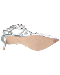 Valentino Rockstud Caged 65 Mesh & Leather Pump