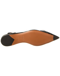 Alaia Le Coeur Vinyl & Patent Slingback Flat