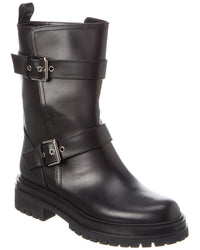 Gianvito Rossi Thiago Leather Boot Black