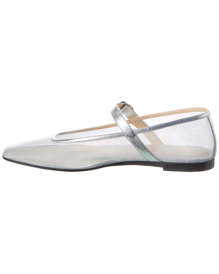 Le Monde Beryl Mesh & Leather Mary Jane Flat