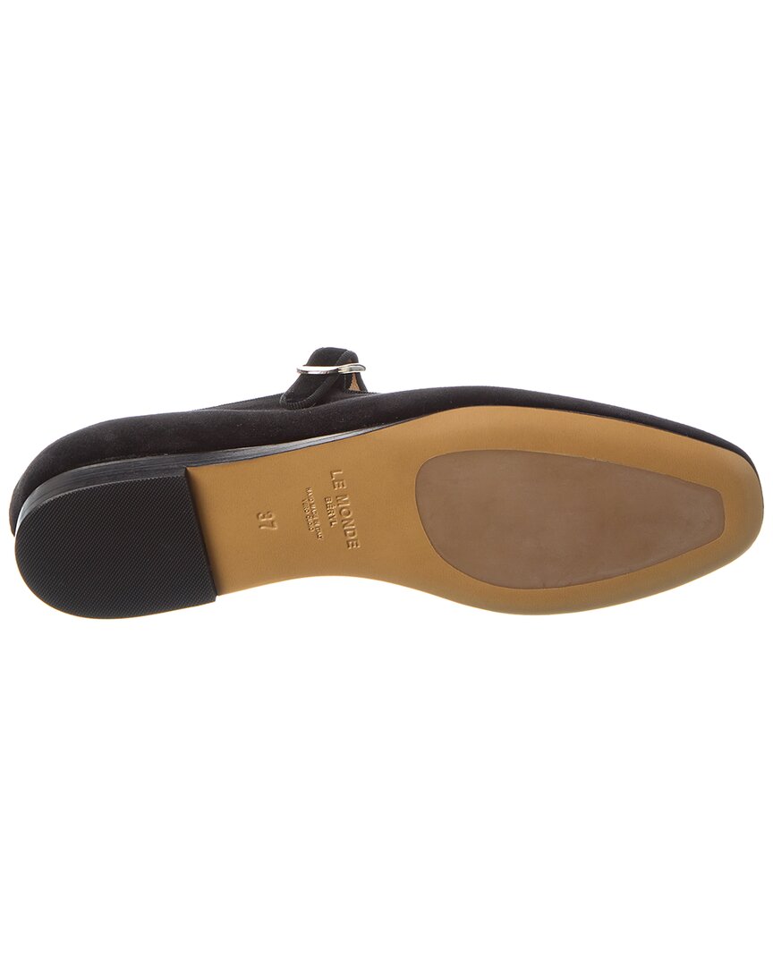 Le Monde Beryl Mary Jane Velvet Flat