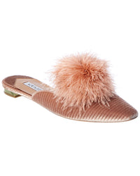 Aquazzura Boudoir Corduroy Mule Pink 36.5