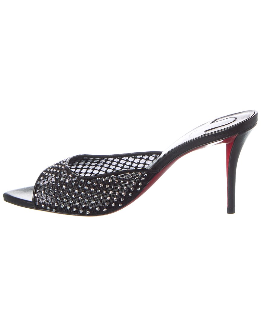 Christian Louboutin Apostropha 80 Mesh & Leather Mule