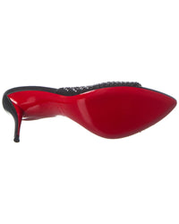Christian Louboutin Apostropha 80 Mesh & Leather Mule