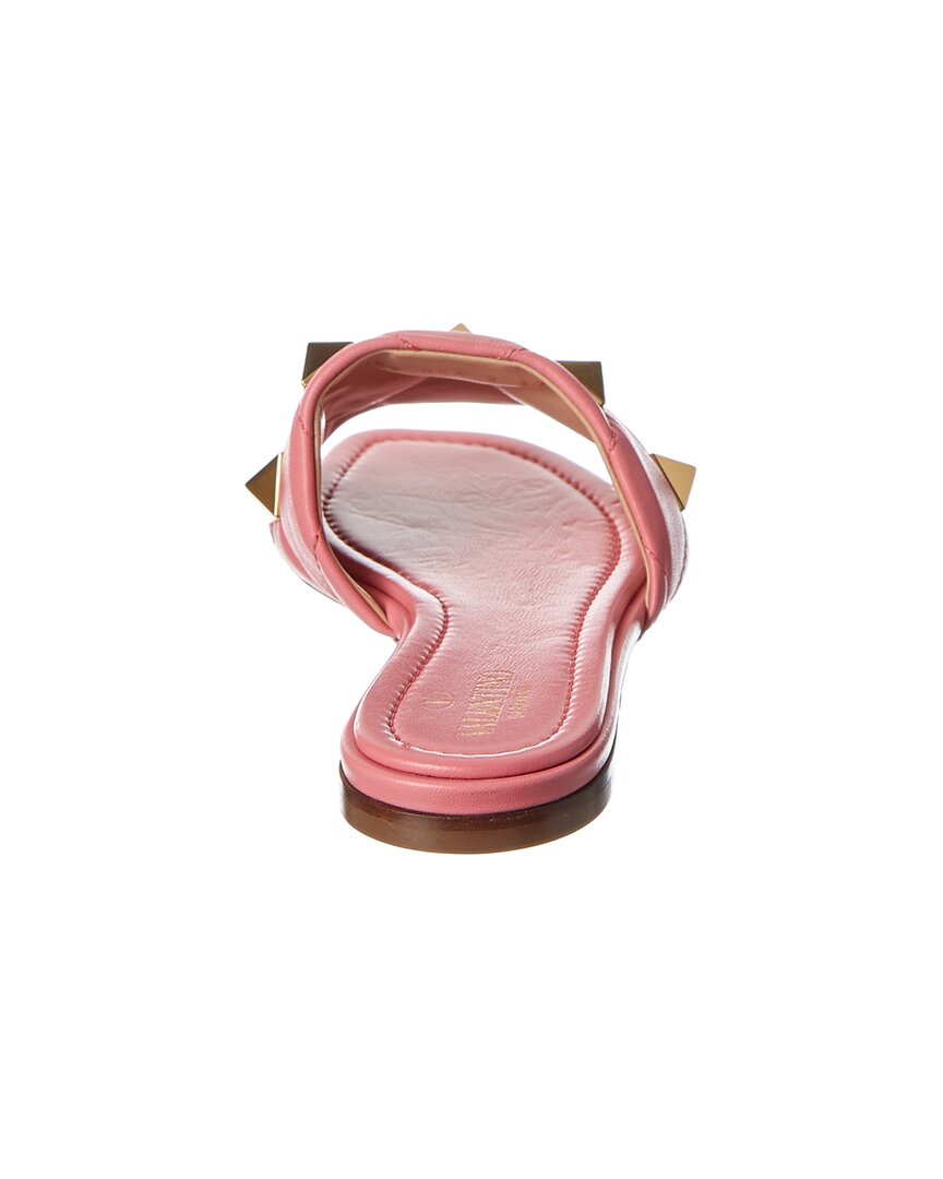 Valentino Roman Stud Leather Sandal, 36, Pink