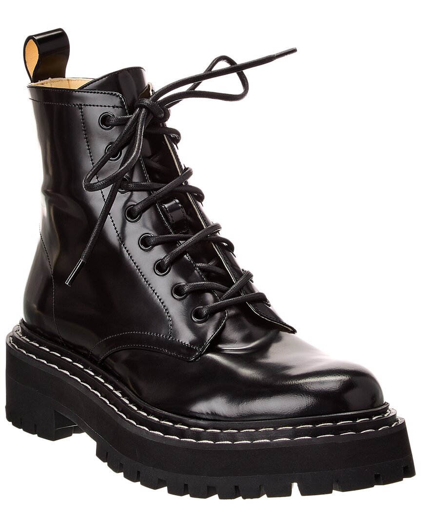 Proenza Schouler Leather Boot Black 36