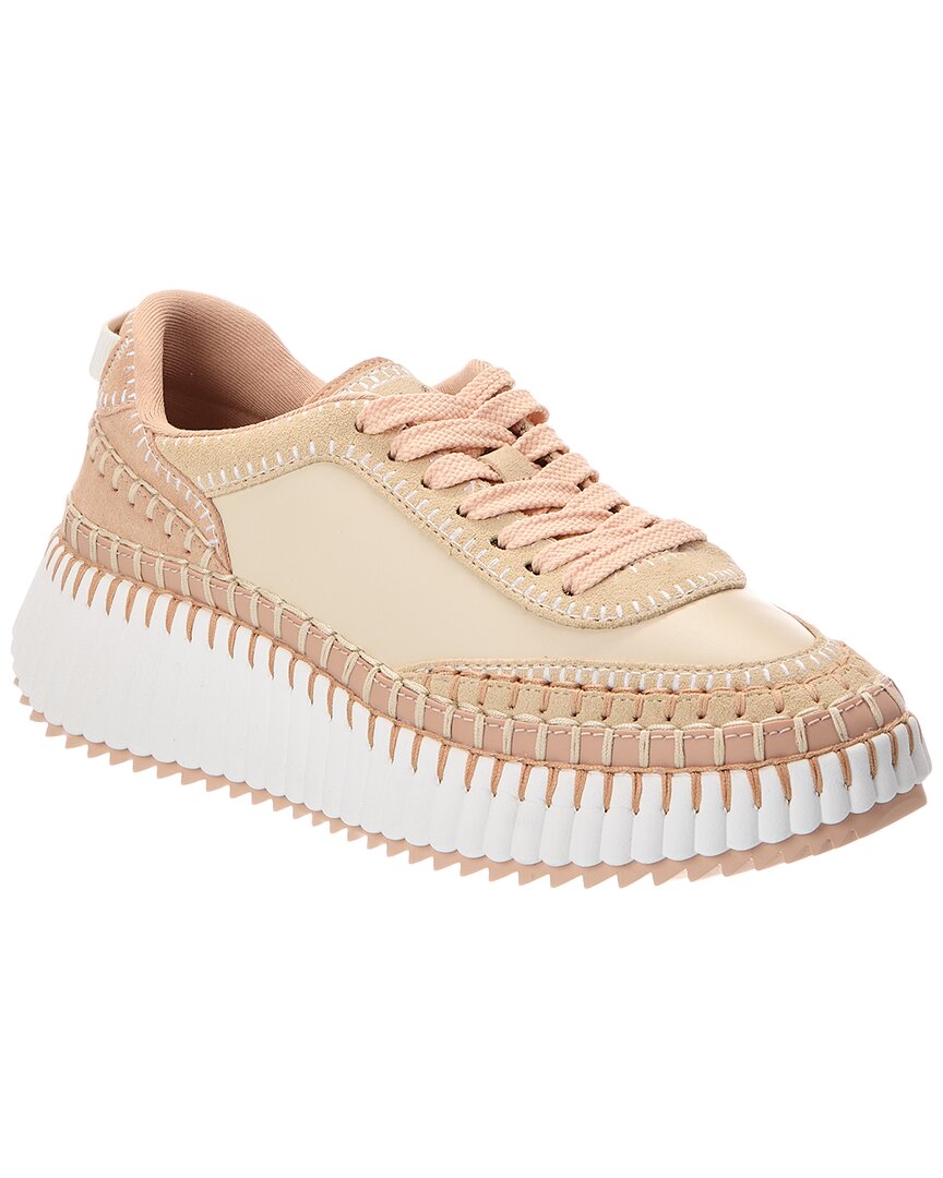 Chloé Chloé Nama Leather & Suede Sneaker