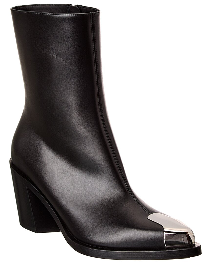Alexander Mcqueen Punk Leather Boot