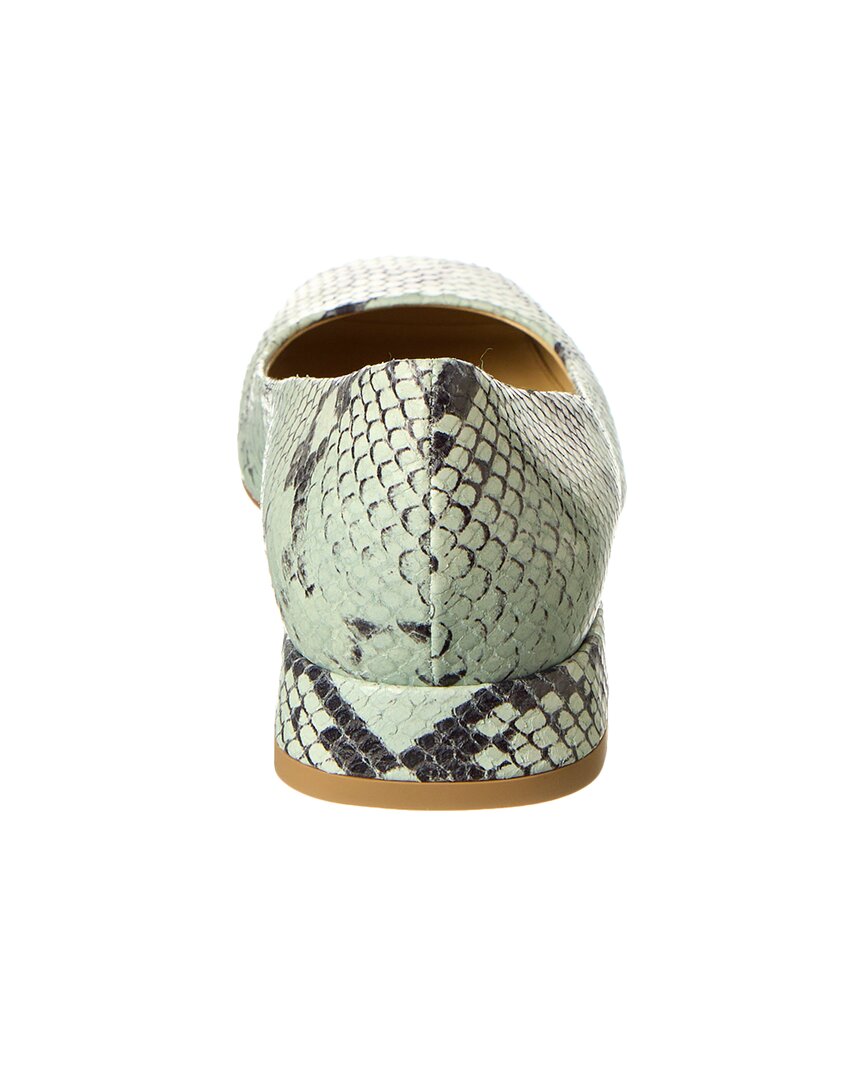 Bottega Veneta Snake-Embossed Leather Pump
