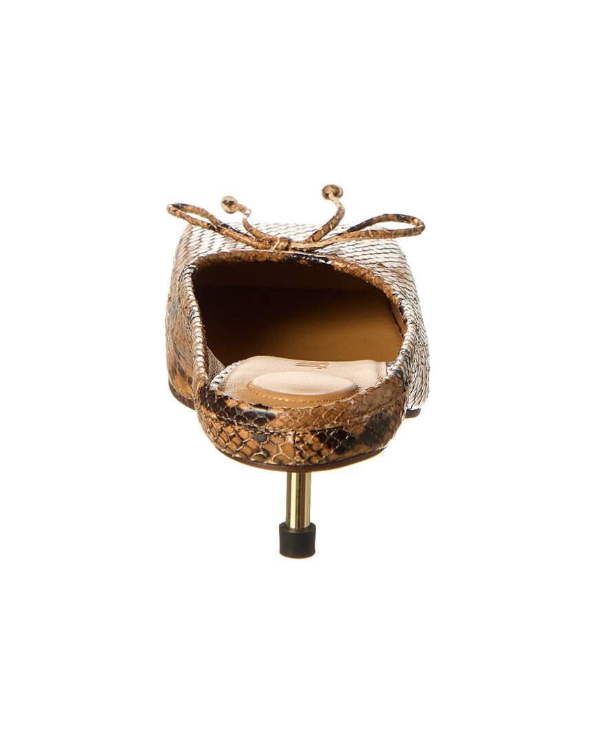 【新品未使用】定価約¥110,000 JACQUEMUS レザーミュール　37 Jacquemus Snake-Embossed Leather Mule – Bluefly