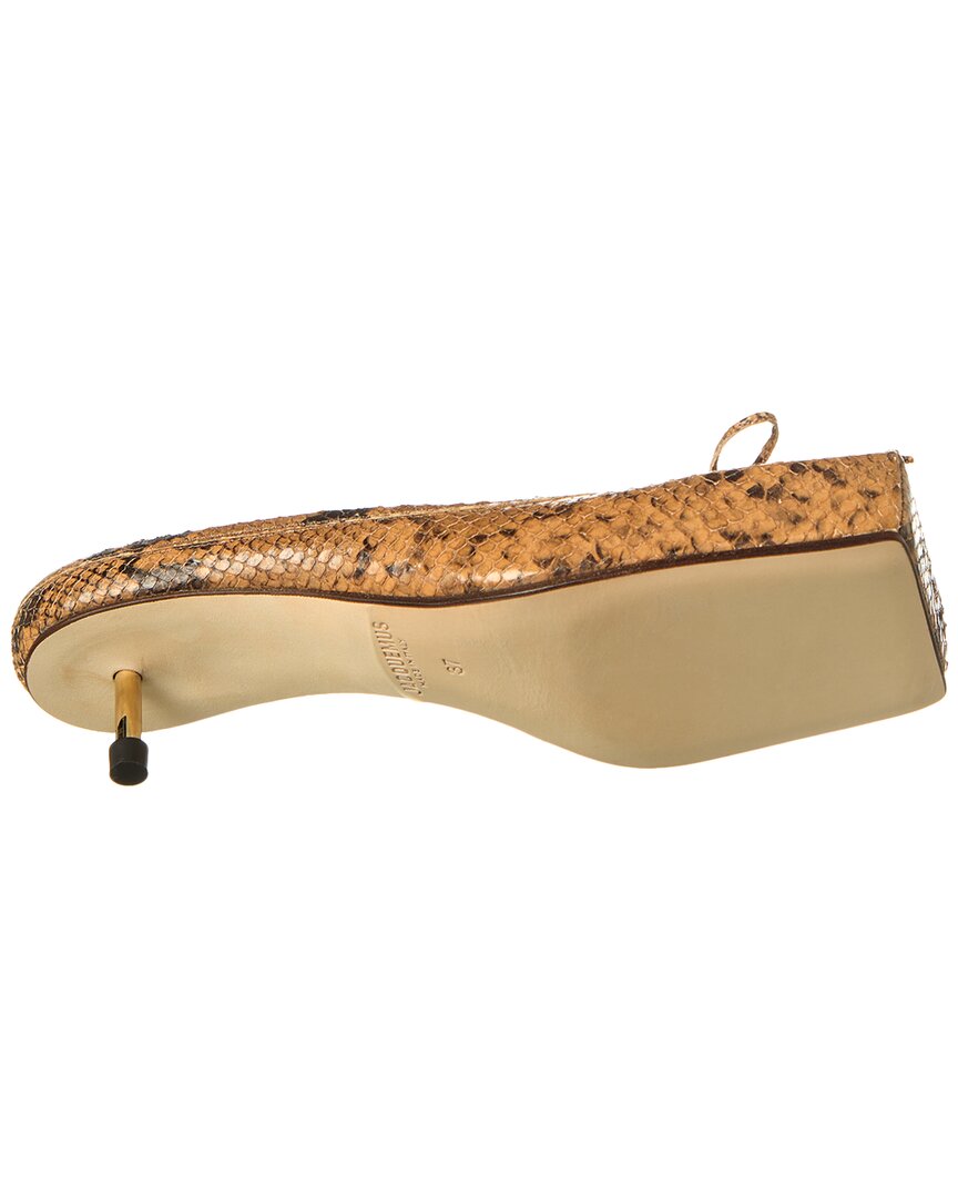 Jacquemus Snake-Embossed Leather Mule – Bluefly