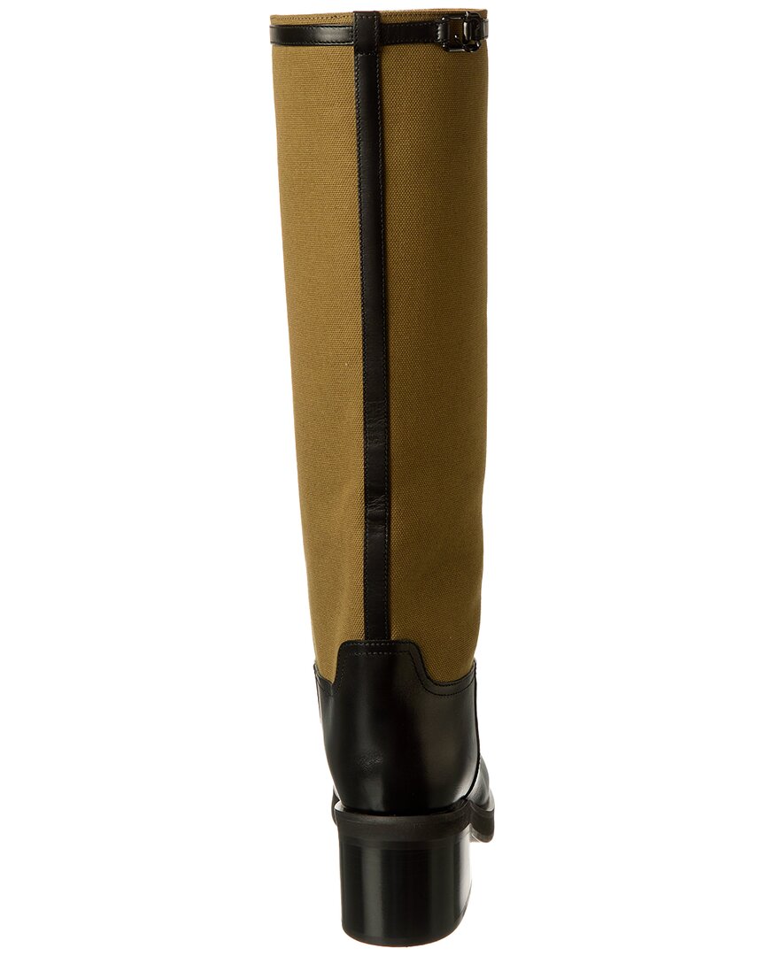 Jimmy Choo Yasmin 70 Canvas & Leather Knee-High Boot – Bluefly