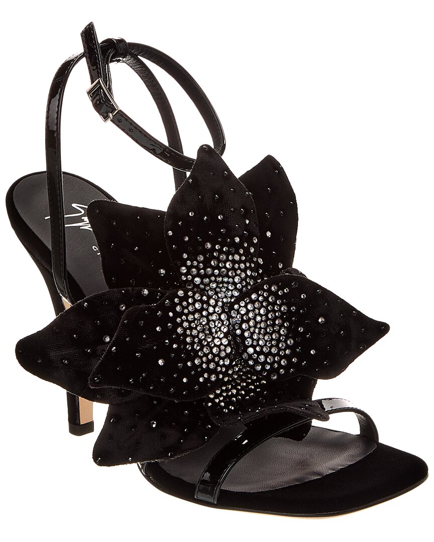 Giuseppe Zanotti Curvy 105 Velvet Sandal