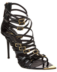 Giuseppe Zanotti Intrigo 105 Patent Sandal Black