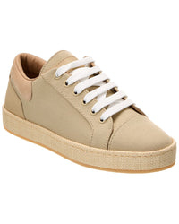 Giuseppe Zanotti Gz/City Canvas & Leather Sneaker Beige