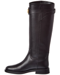 Valentino Vlogo 30 Leather Knee-High Boot