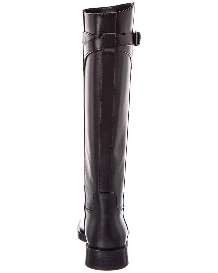 Valentino Vlogo 30 Leather Knee-High Boot