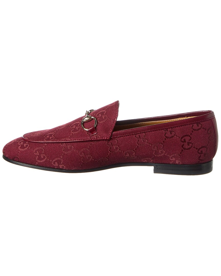 Gucci Horsebit Gg Canvas Loafer