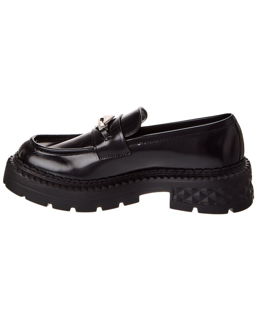 Jimmy Choo Marlow Diamond/F Leather Loafer