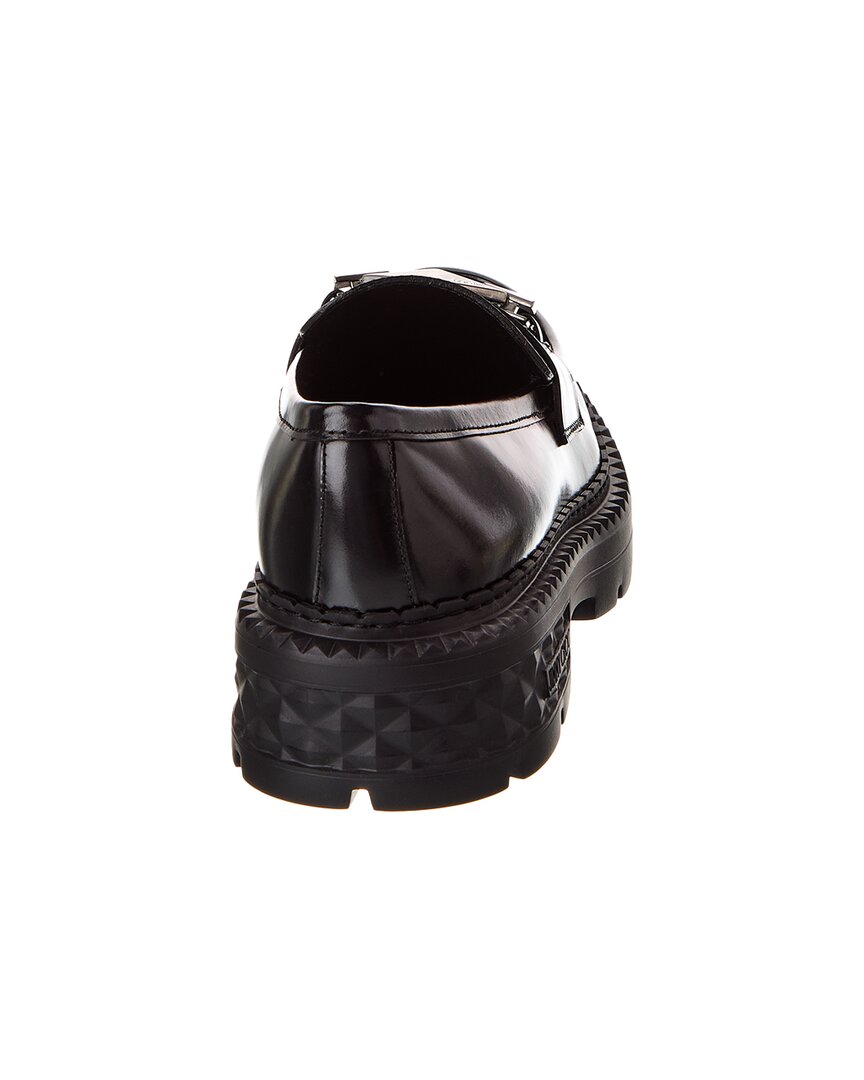 Jimmy Choo Marlow Diamond/F Leather Loafer