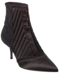 Dolce & Gabbana Corset Satin & Lace Bootie Black 35