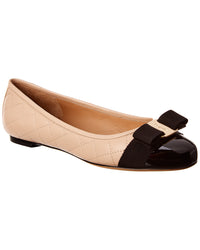 Ferragamo Varina Quilted Leather Ballet Flat