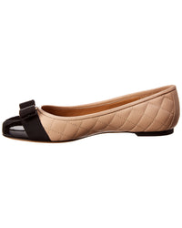 Ferragamo Varina Quilted Leather Ballet Flat