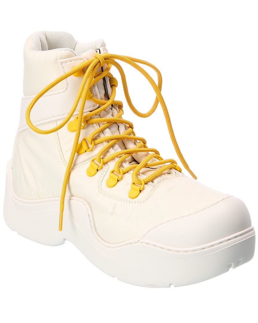 Bottega Veneta The Puddle Bomber Rubber Boot White