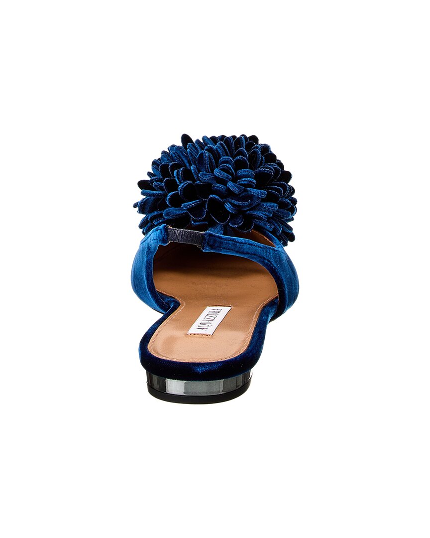 Aquazzura Couturier Velvet Slingback Flat