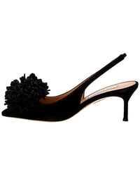 Aquazzura Couturier 65 Velvet Slingback Pump