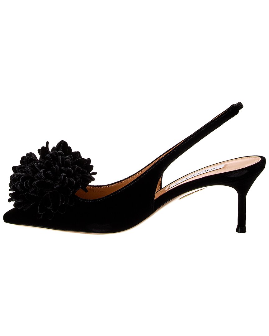Aquazzura Couturier 65 Velvet Slingback Pump