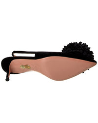 Aquazzura Couturier 65 Velvet Slingback Pump