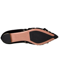 Aquazzura Romance Velvet & Mesh Flat