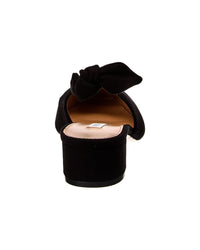 Aquazzura Very Bow Tie 35 Suede Slingback Pump