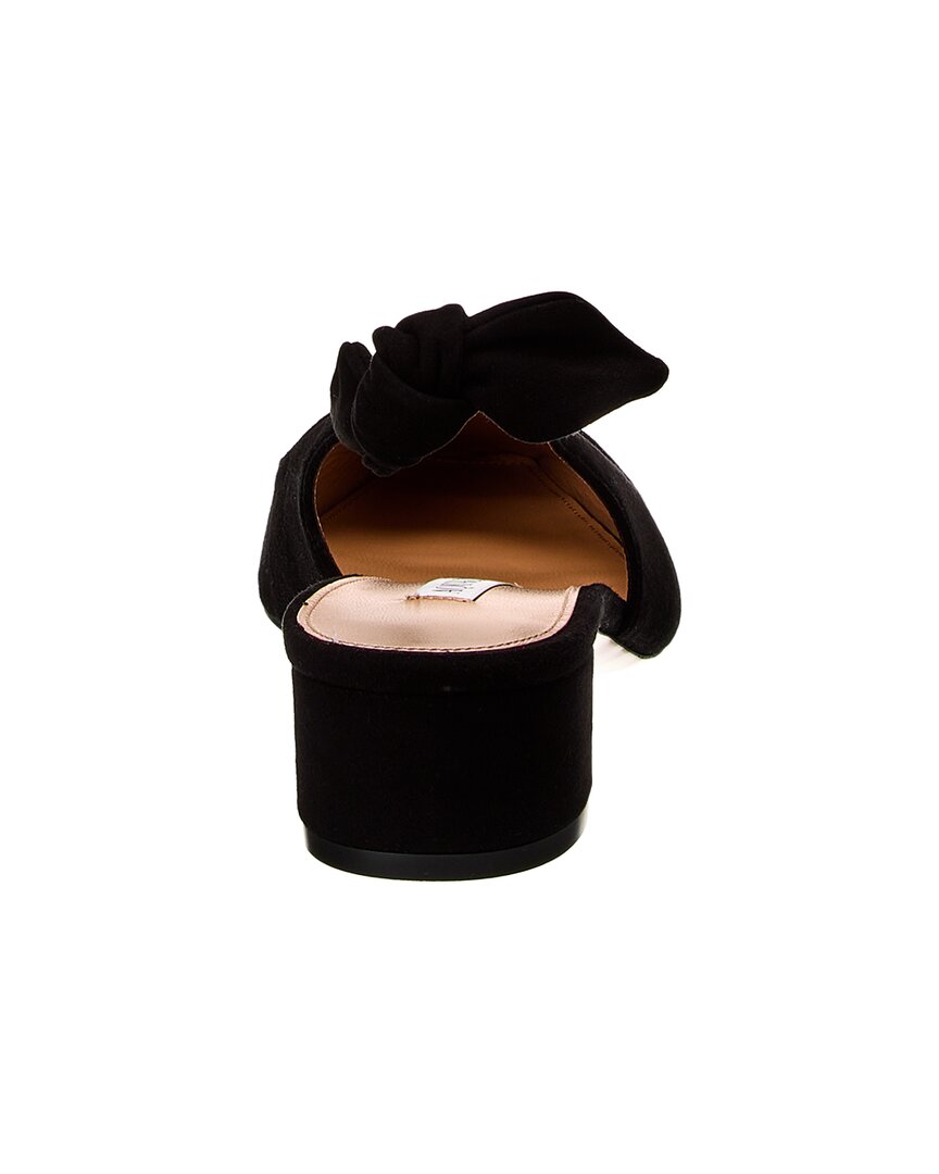 Aquazzura Very Bow Tie 35 Suede Slingback Pump