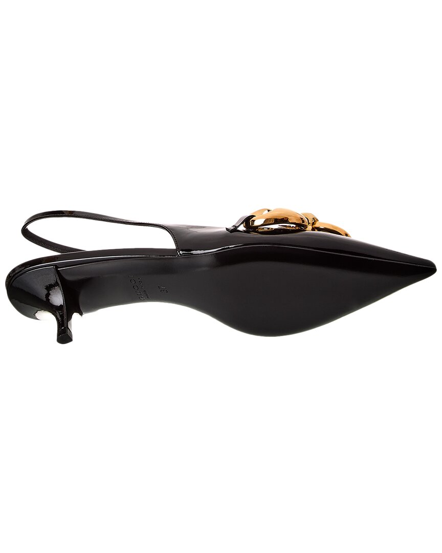 Gucci Marina Patent Slingback Pump
