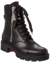 Christian Louboutin En Hiver Lug Leather Boot Black